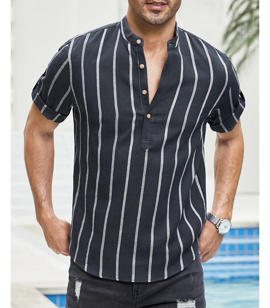 Willem - gestreept shirt met korte mouw