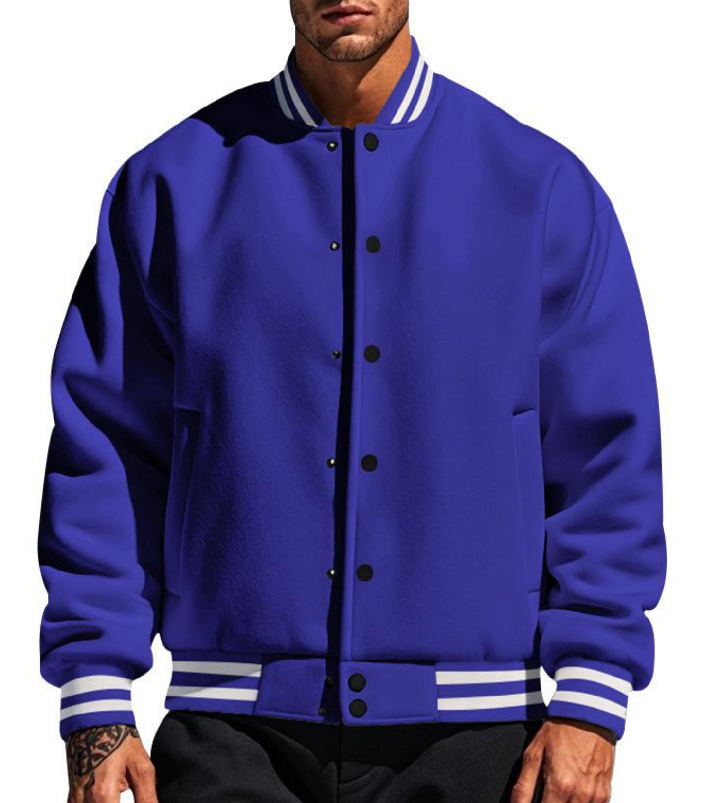Regy - fleece baseball jacket