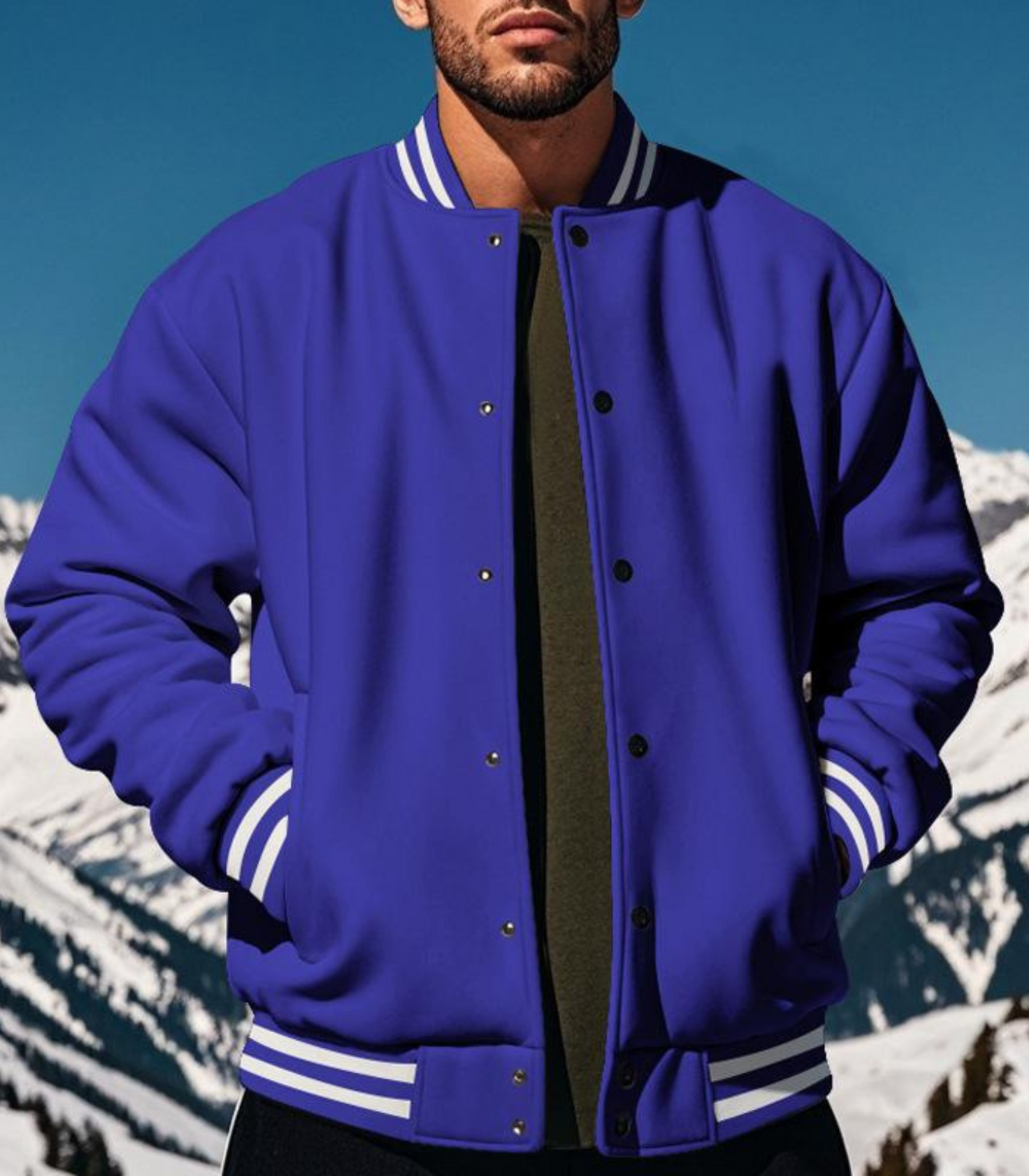 Regy - fleece baseball jacket