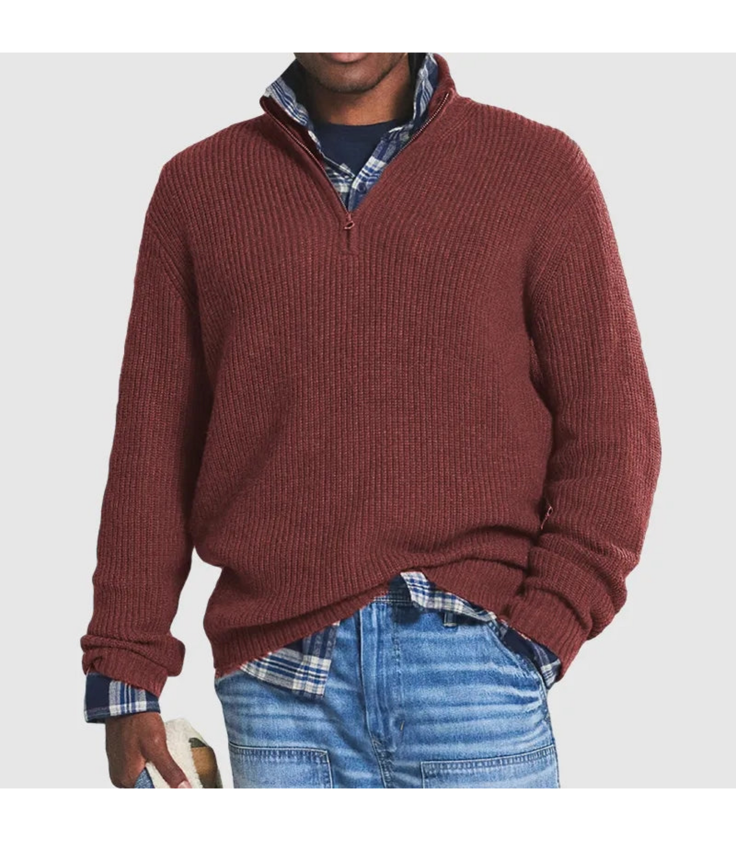 Lucas – Warm Half-Zip Sweater for Men