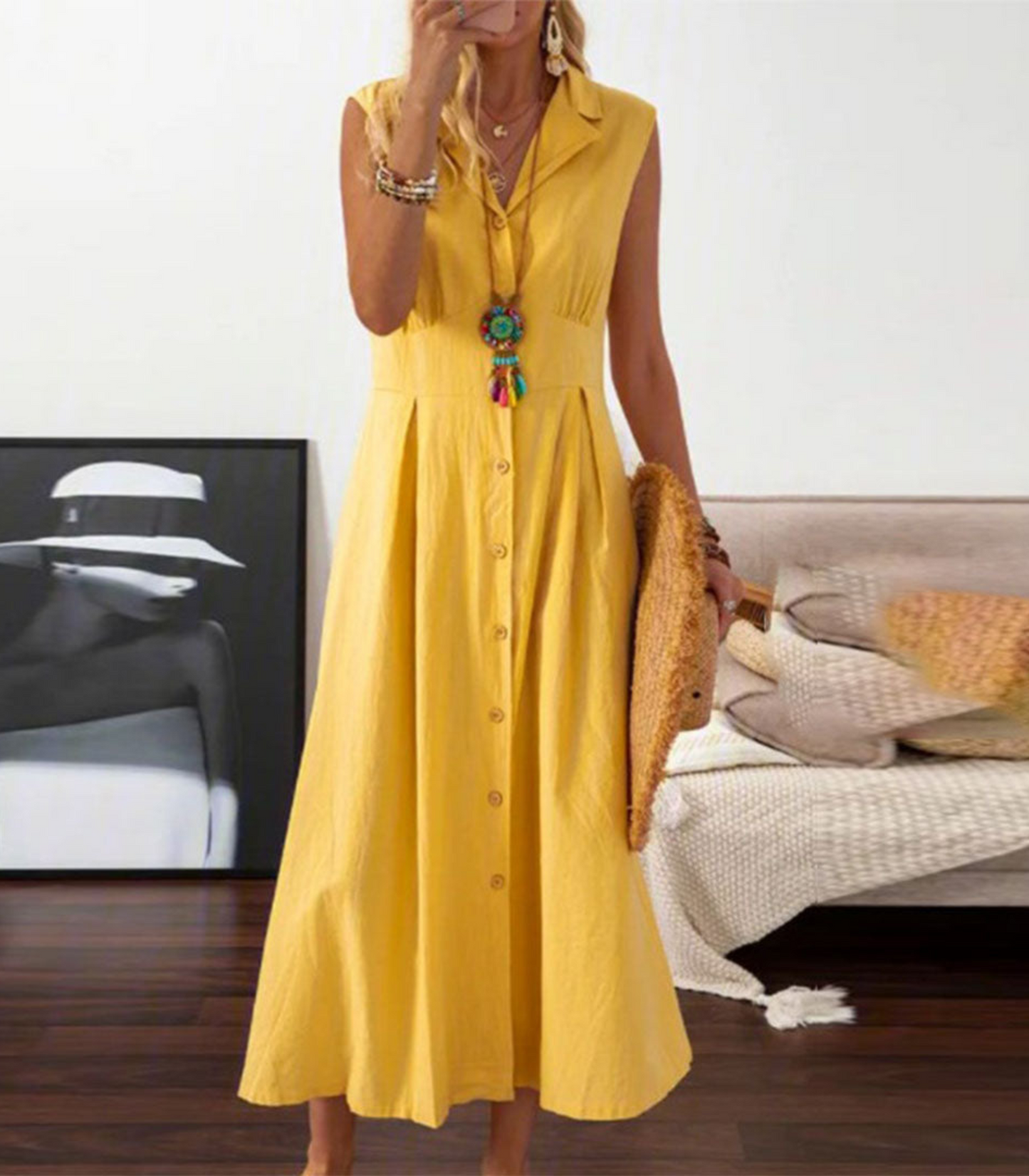 Sienna – Mouwloze Zomerjurk