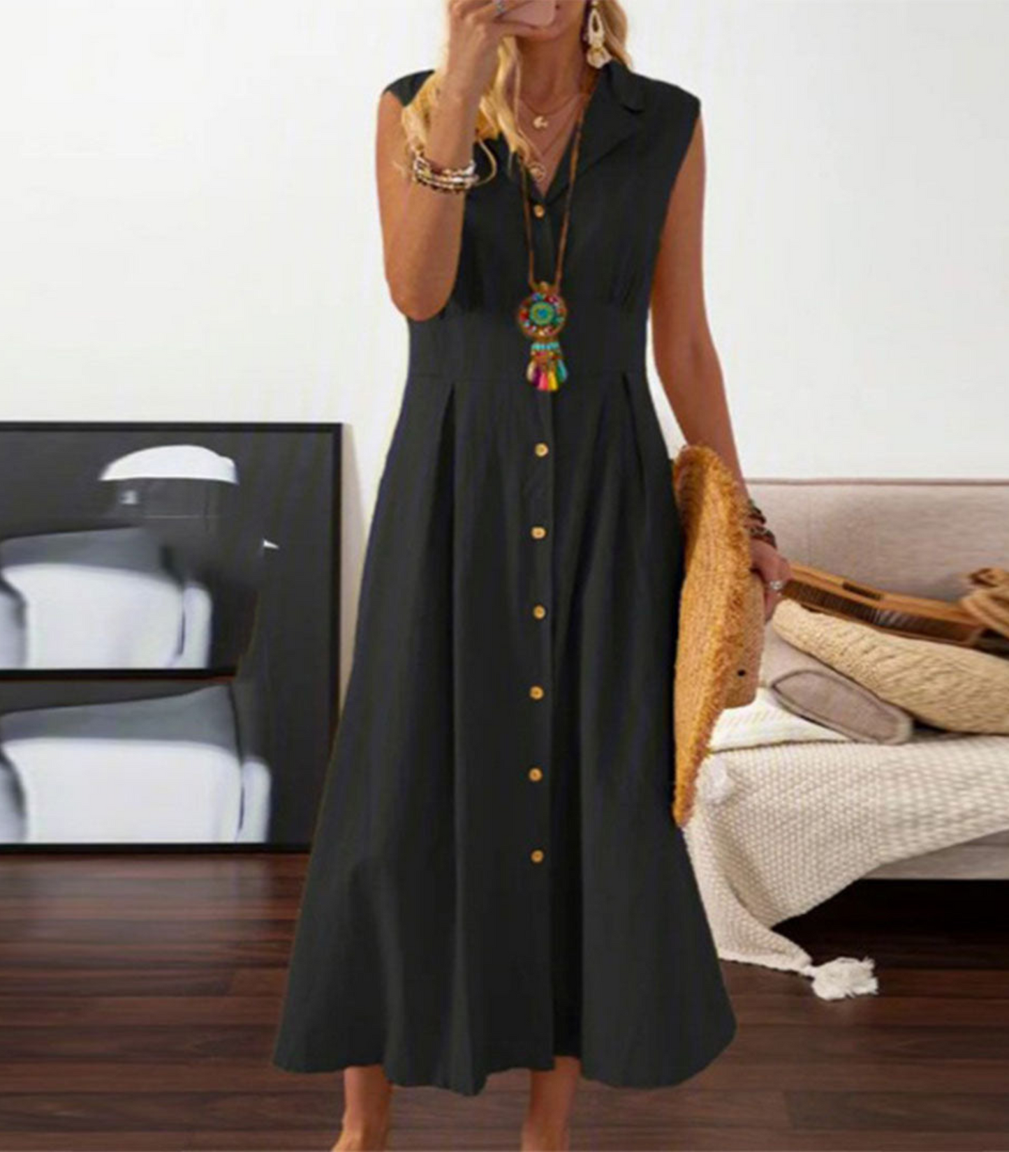 Sienna – Mouwloze Zomerjurk