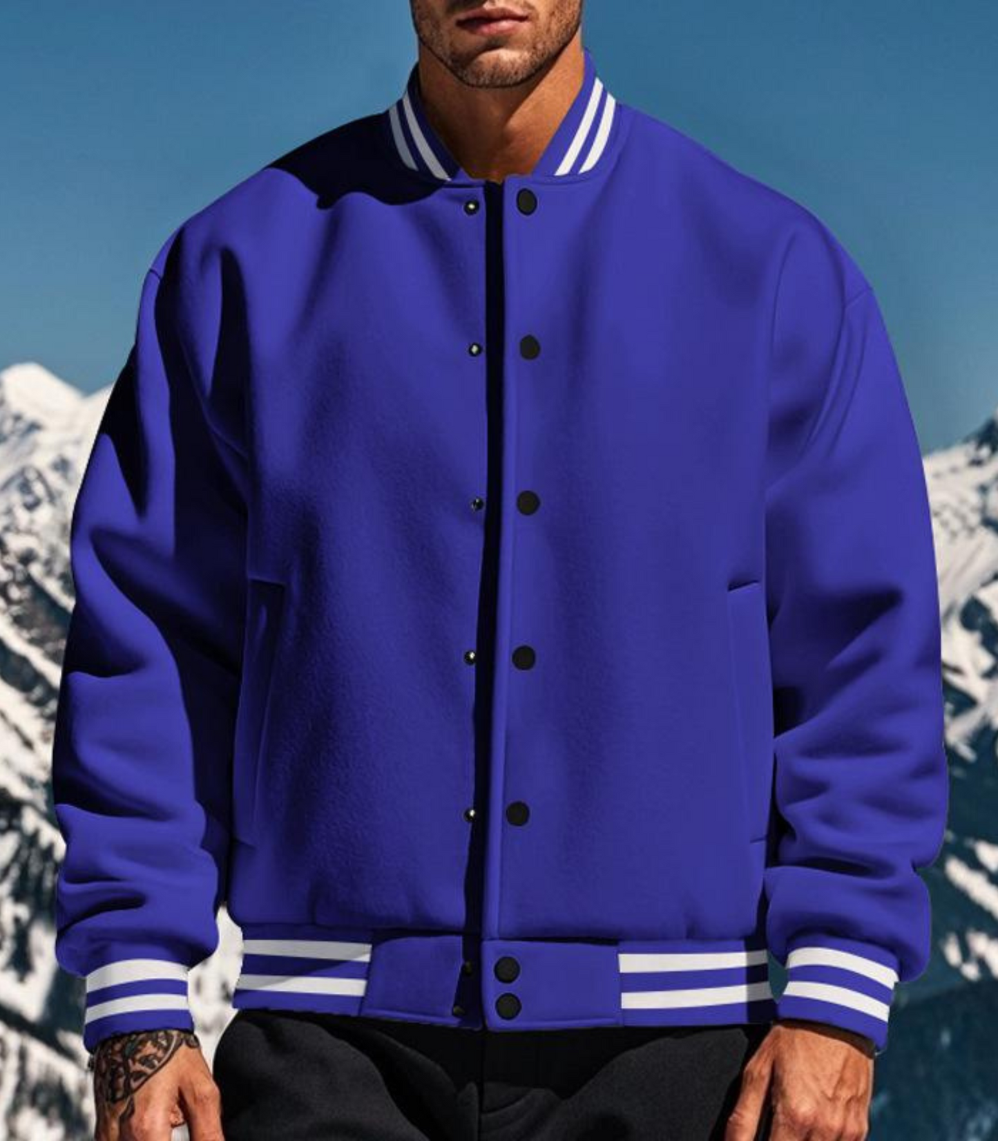 Regy - fleece baseball jacket