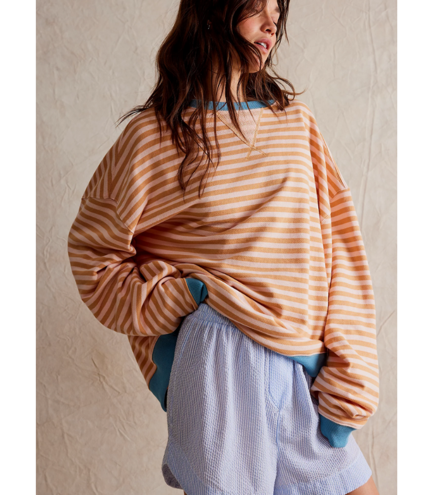 Sharina - Gestreepte oversized trui