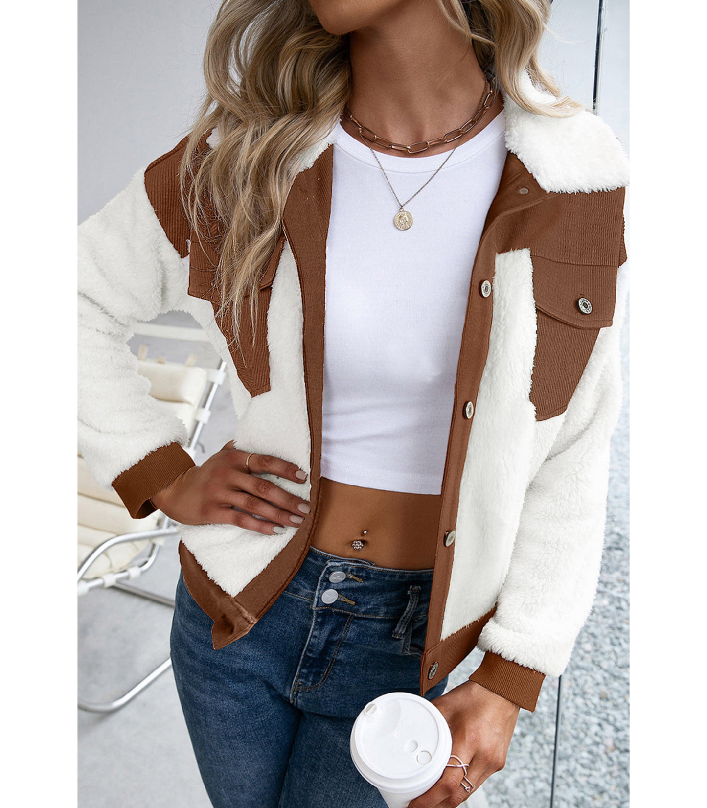 Henrieke - Vest met wollen stijl