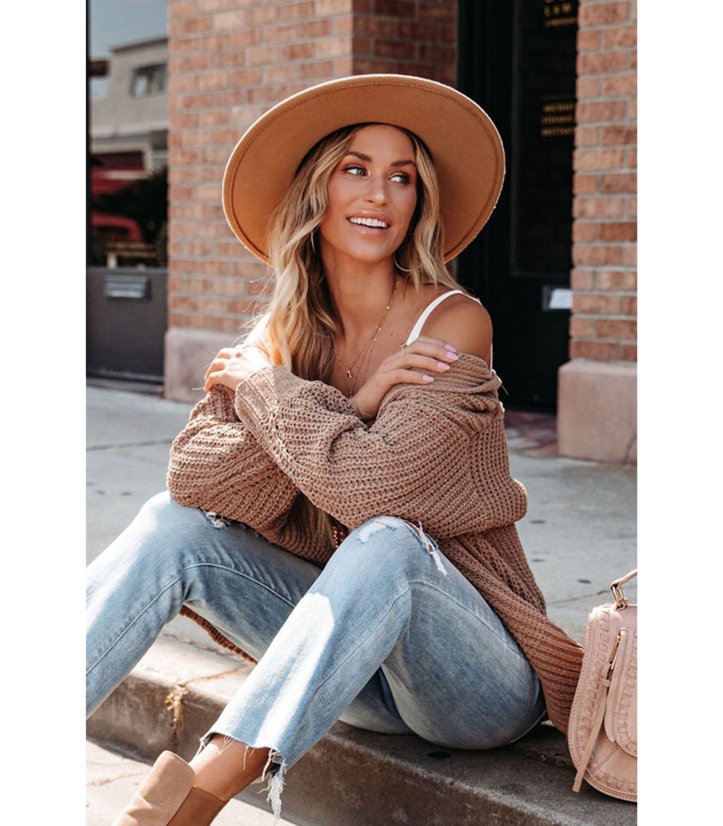 Amy - gebreide cardigan met knoopsluiting