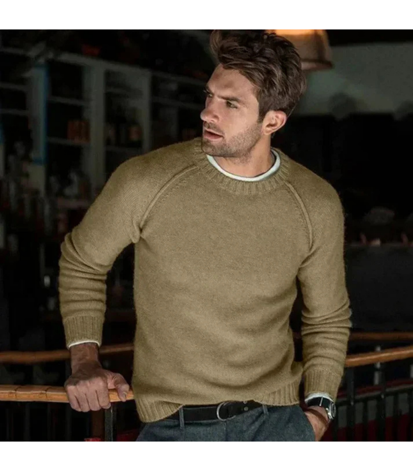 Jaxx - Heren trui met ronde hals