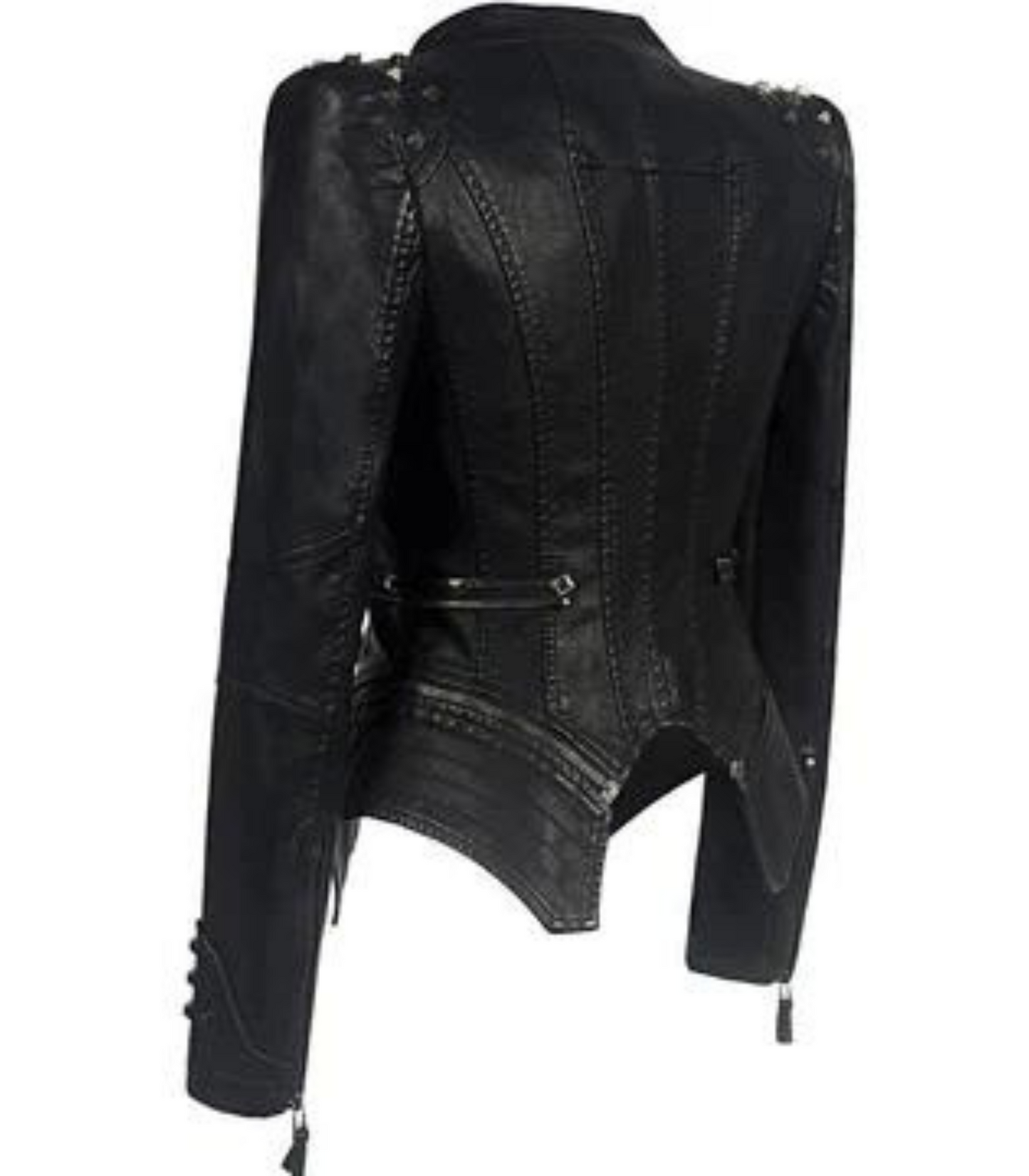 Julia - lerenlook jacket