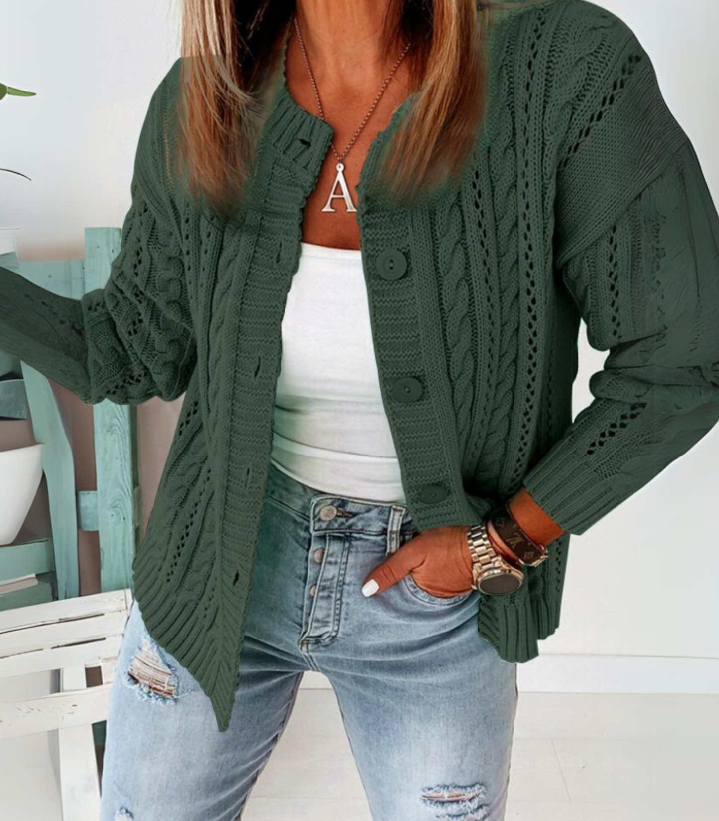 Yelena - Vest met knoopsluiting