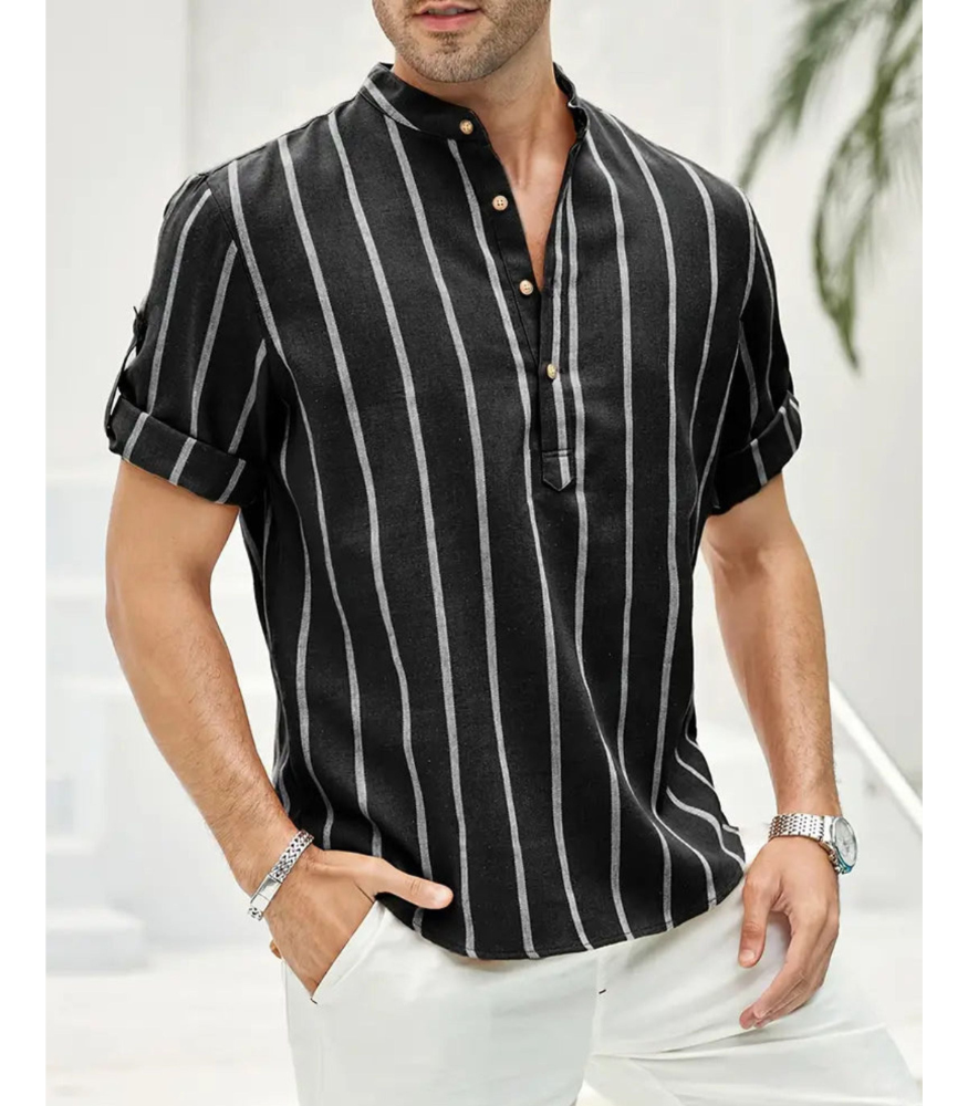 Willem - gestreept shirt met korte mouw