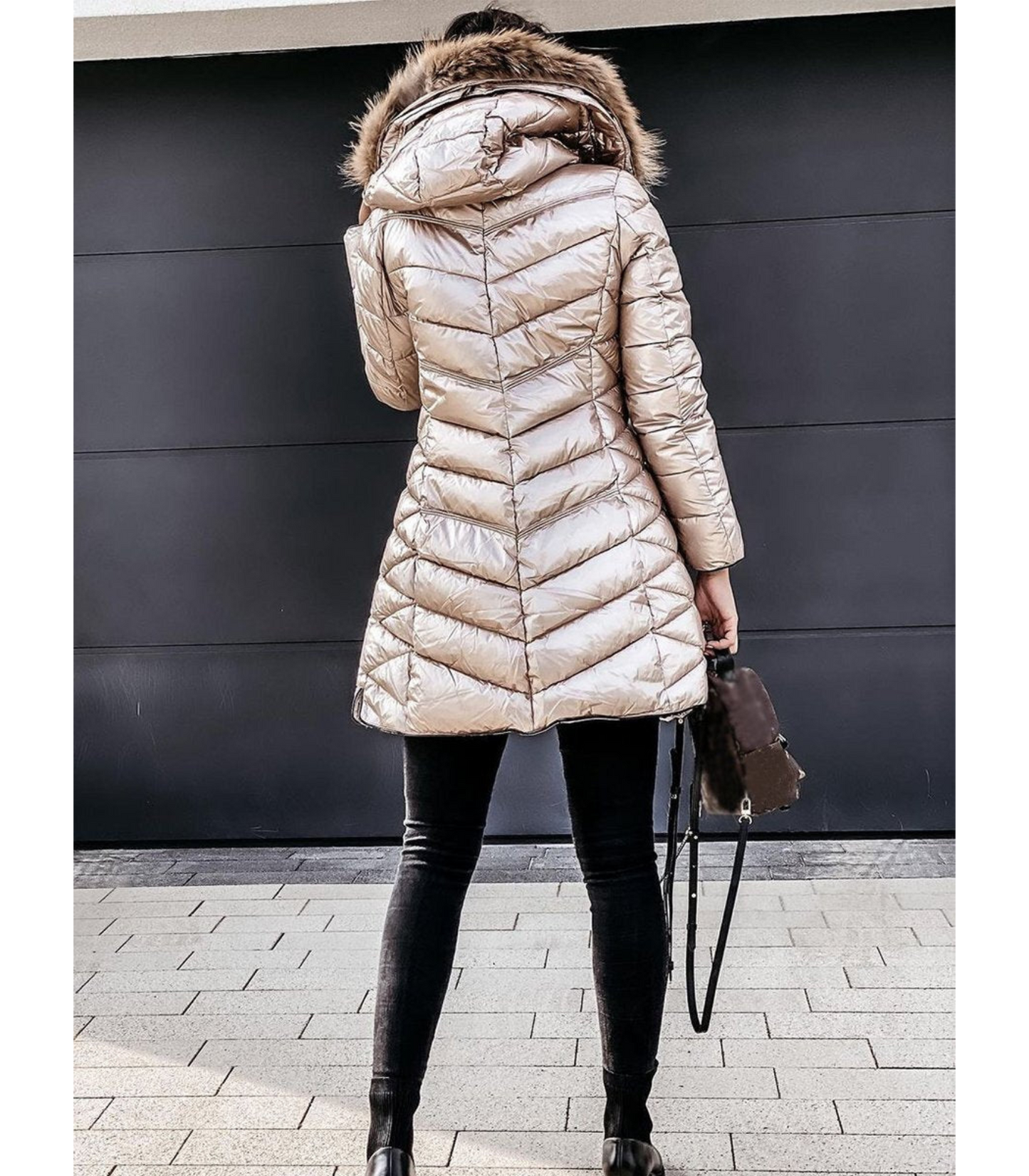 Djana - lange winterjas met capuchon