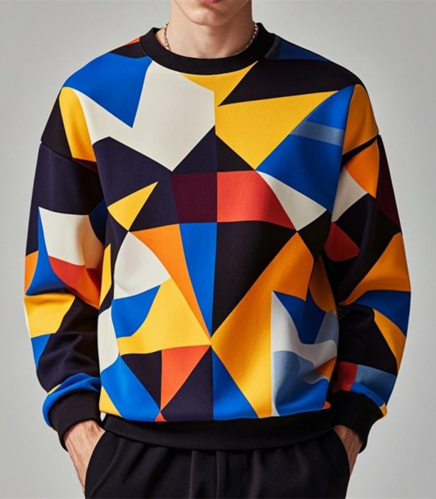 Zev - printed long-sleeved sweatshirt