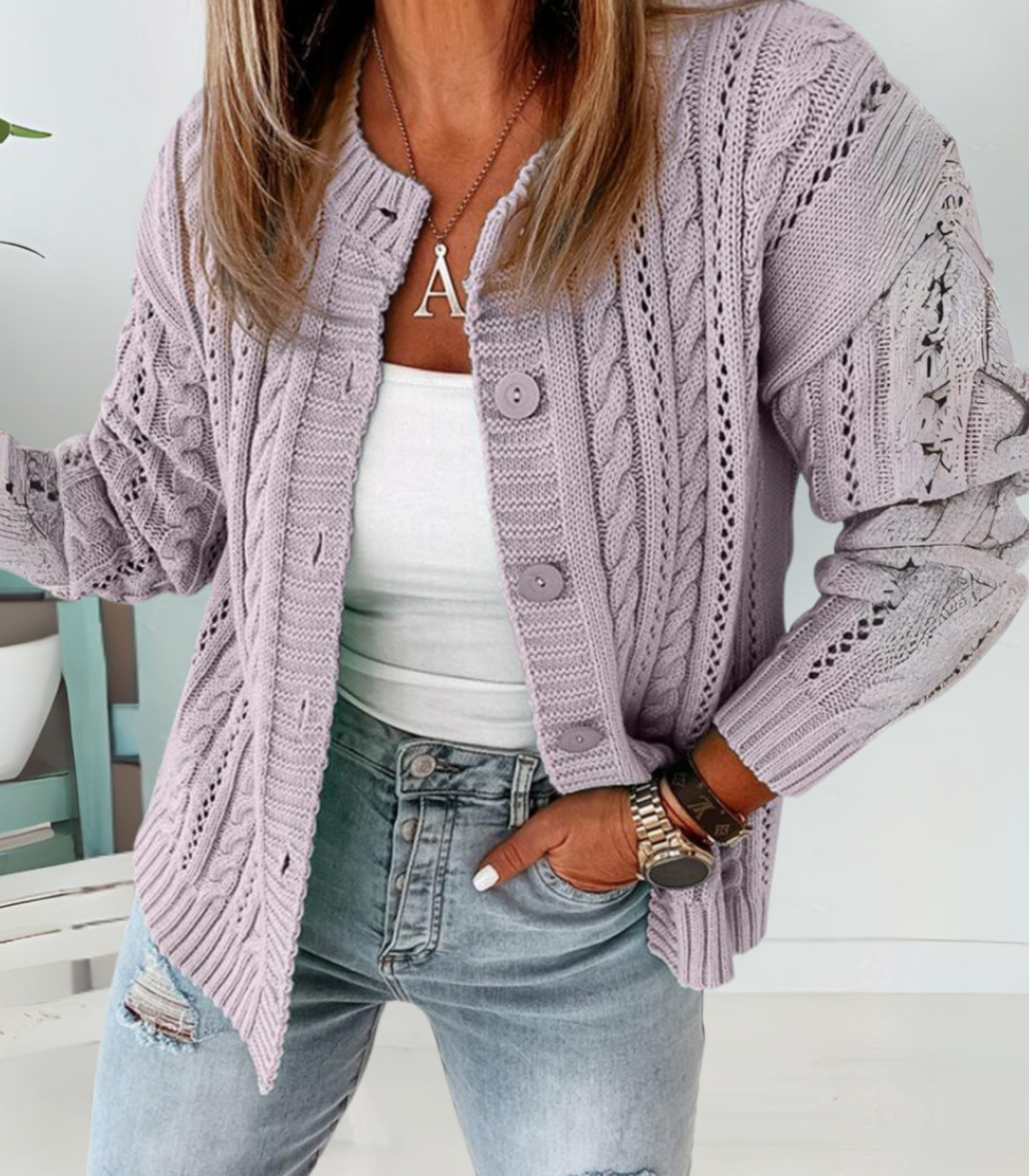 Yelena - Vest met knoopsluiting