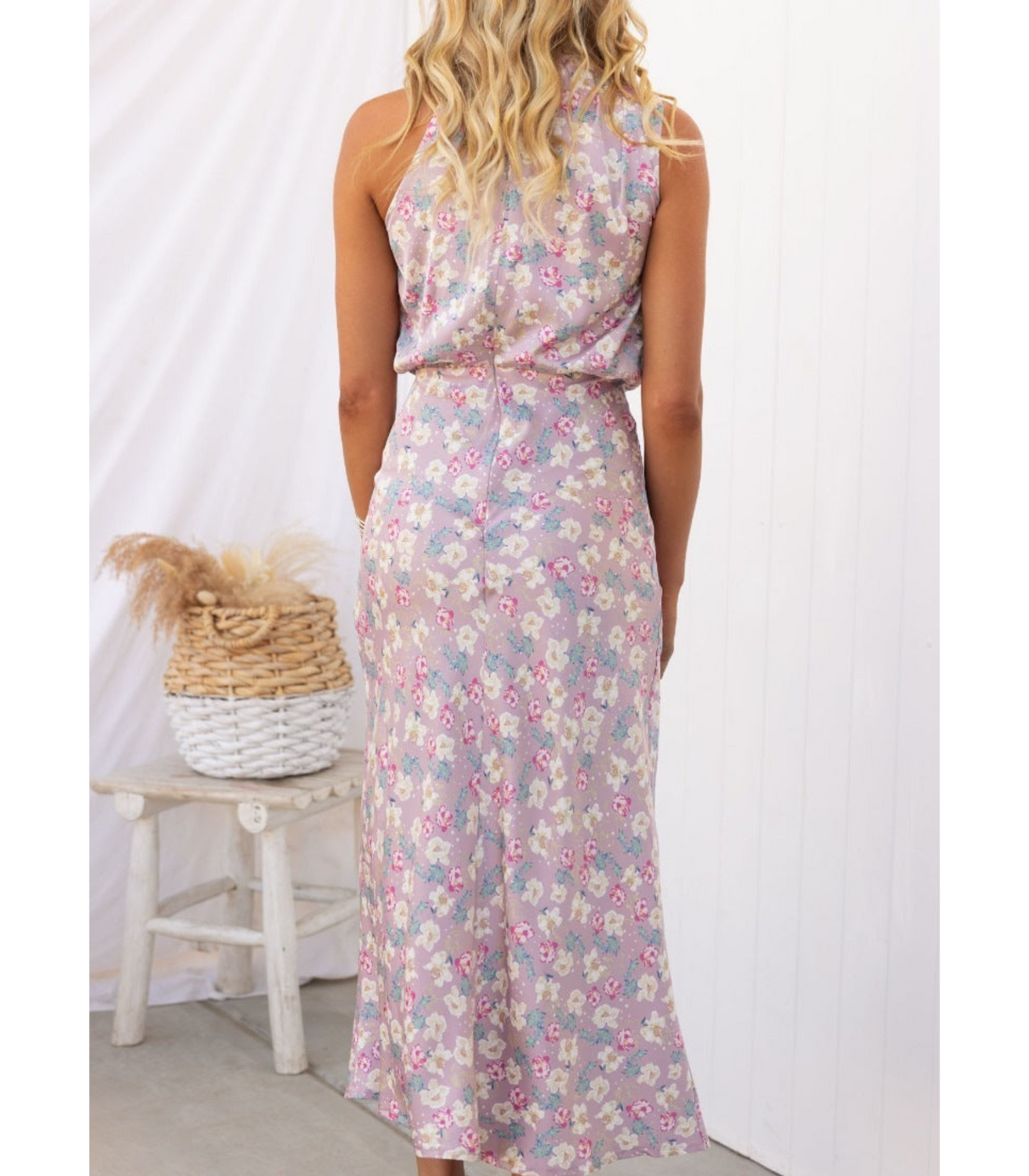 Selene - Mouwloze Jurk met Bloemenprint