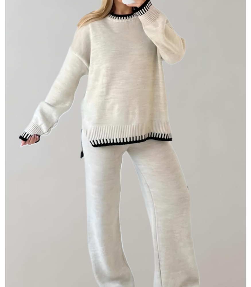 Michelle - Two-piece set with top and wide pants
