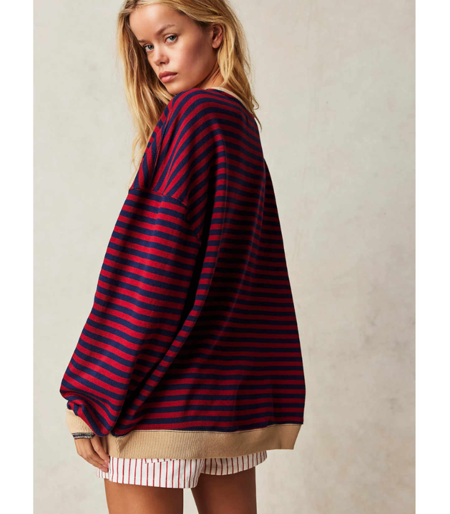 Sharina - Gestreepte oversized trui