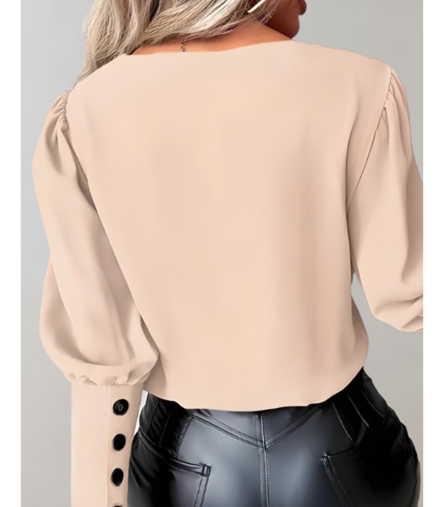 Mara - longsleeve top met V-hals