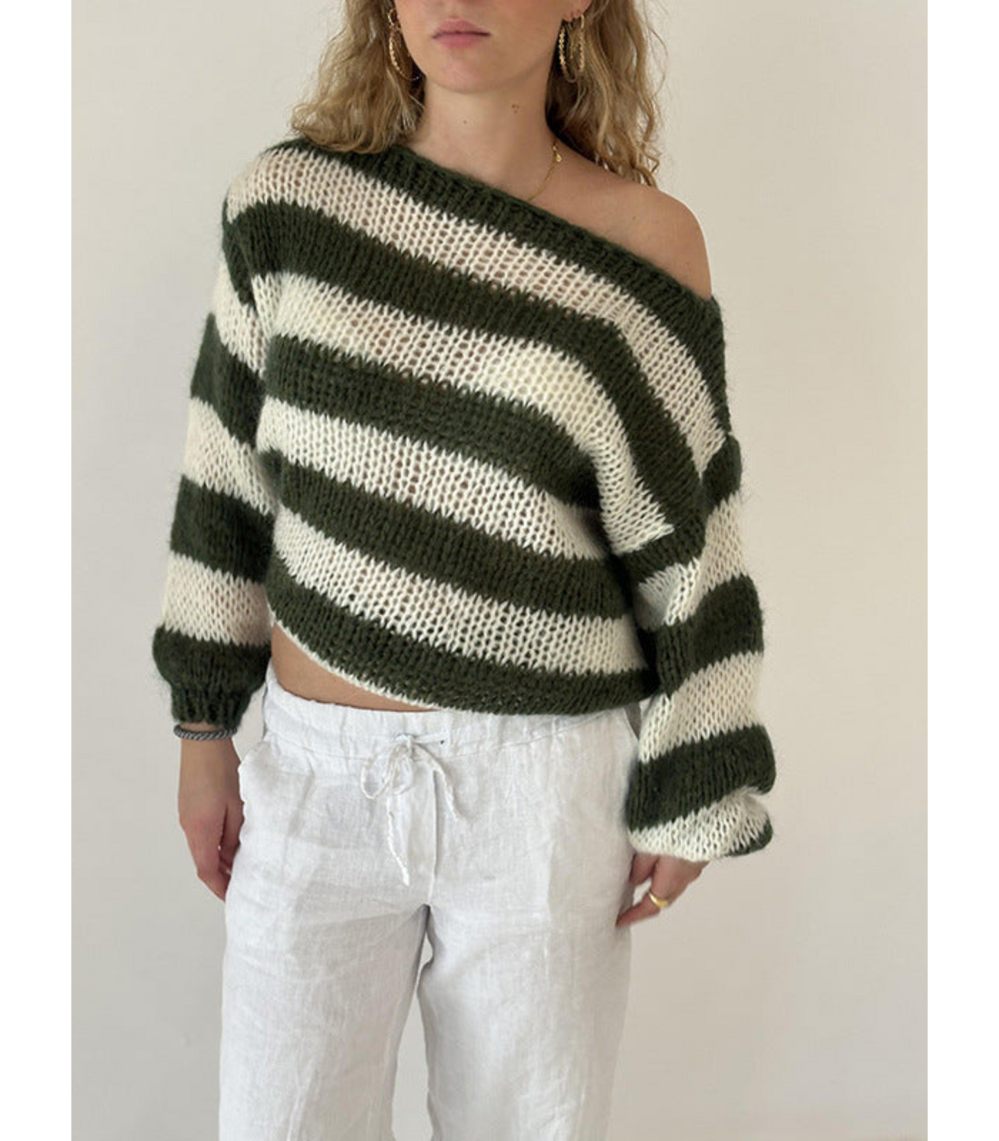Romina - Oversized Gestreepte Trui