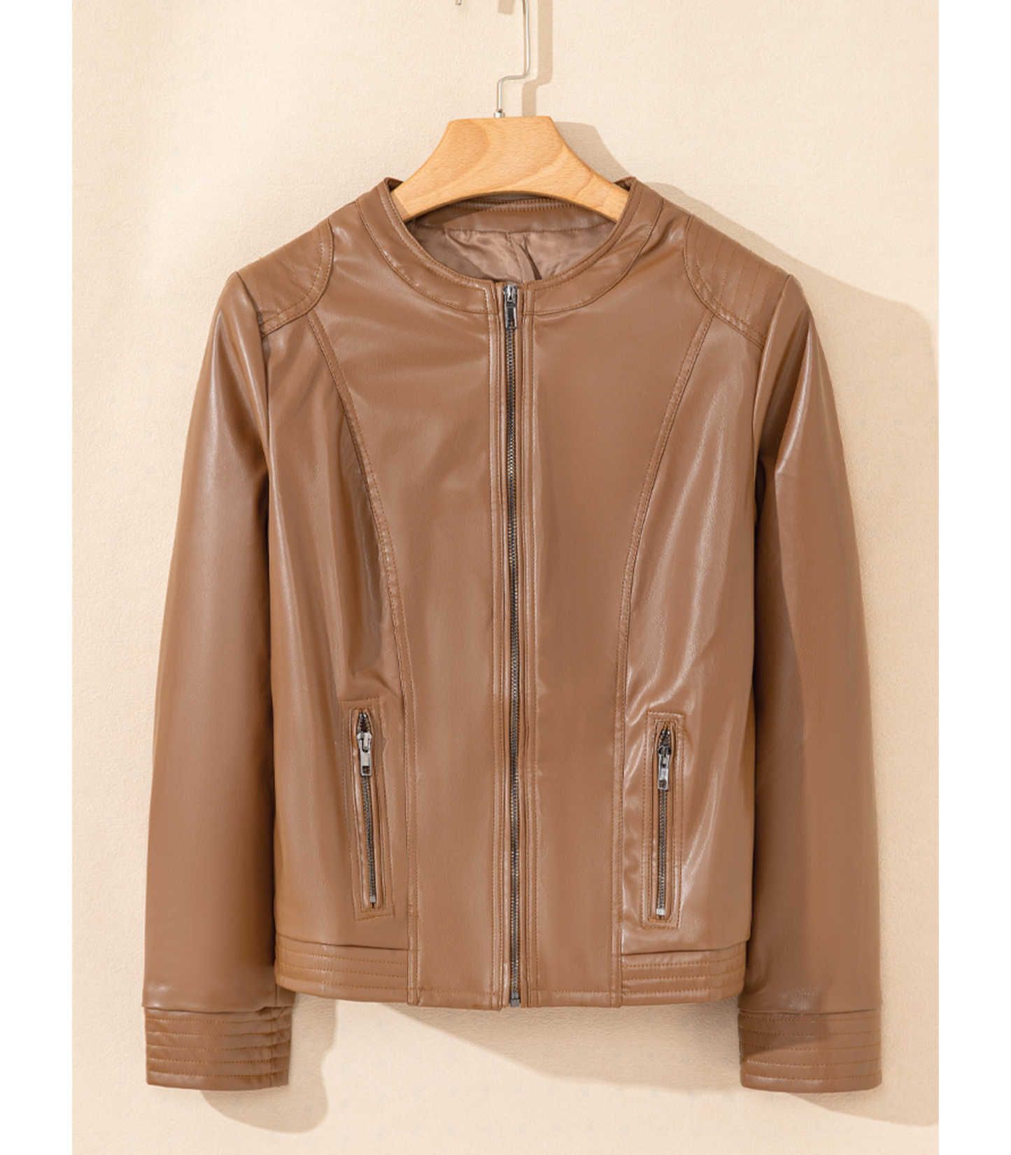 Sakina - Lerenlook jacket