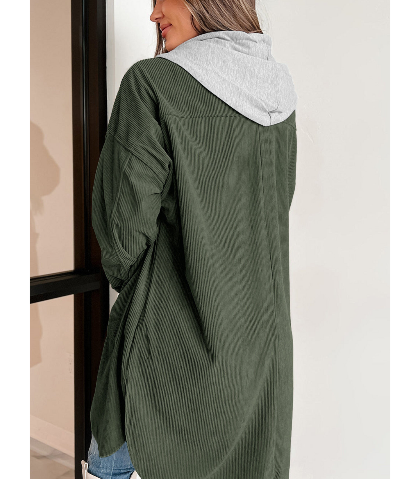 Natasha - Long coat with buttons