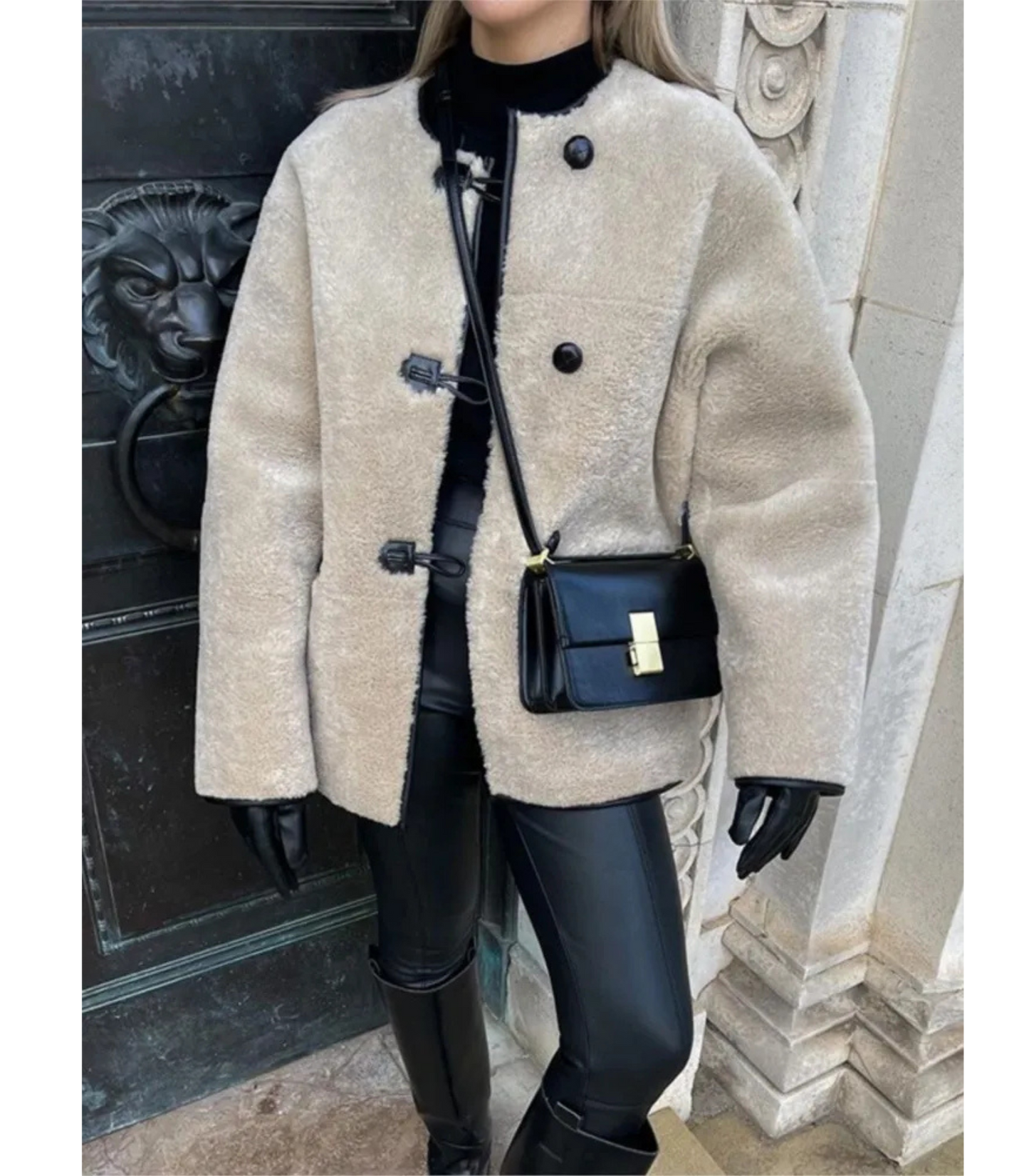 Moira - Comfortable Winter Coat with Buttons