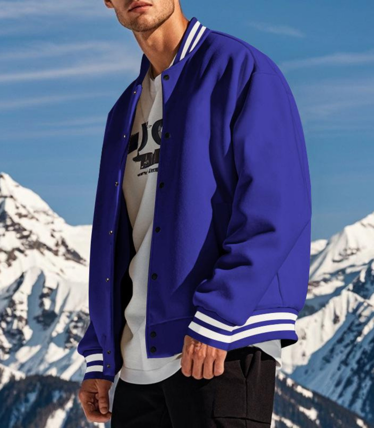 Regy - fleece baseball jacket