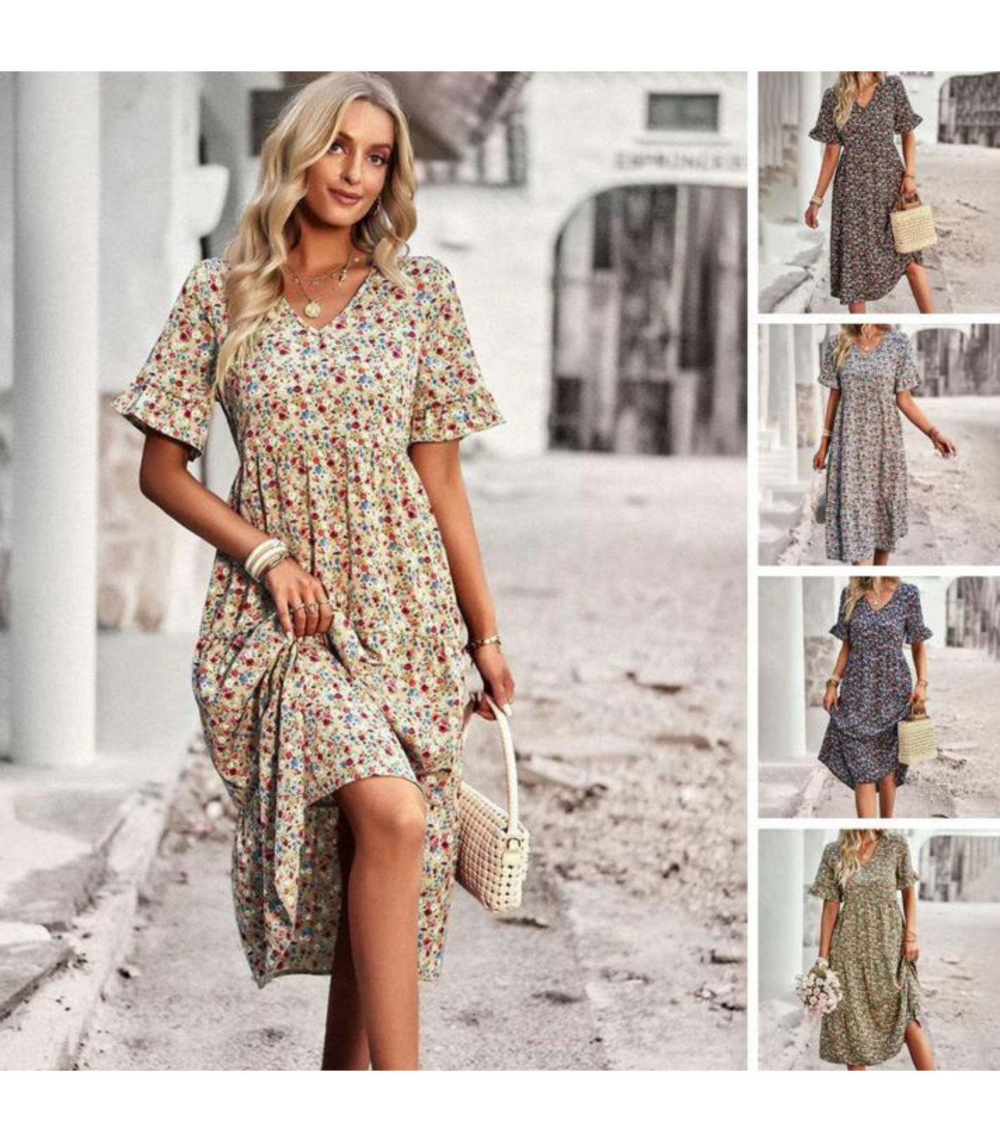 Lisa - zomerjurk met bloemenprint