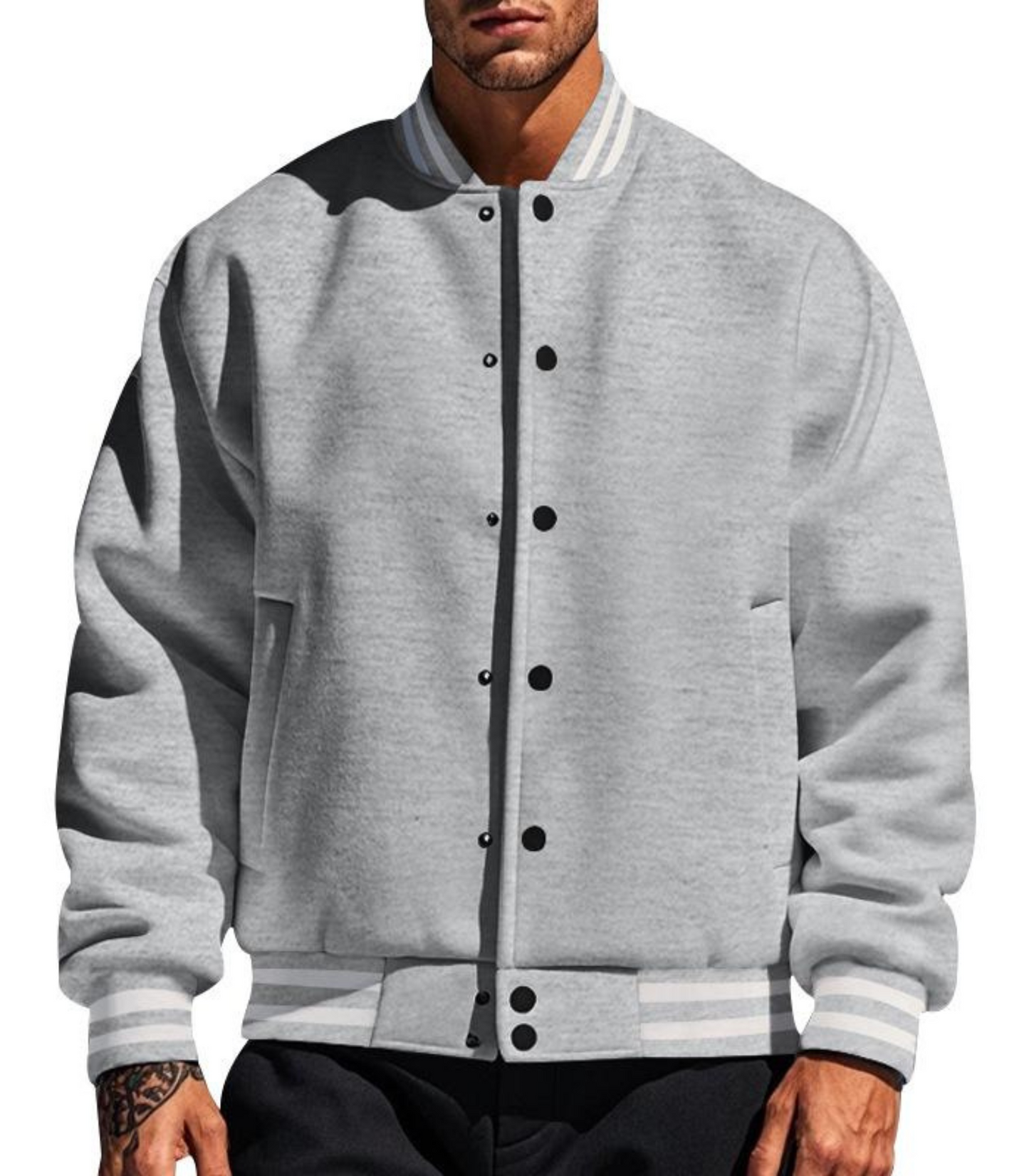 Regy - fleece baseball jacket
