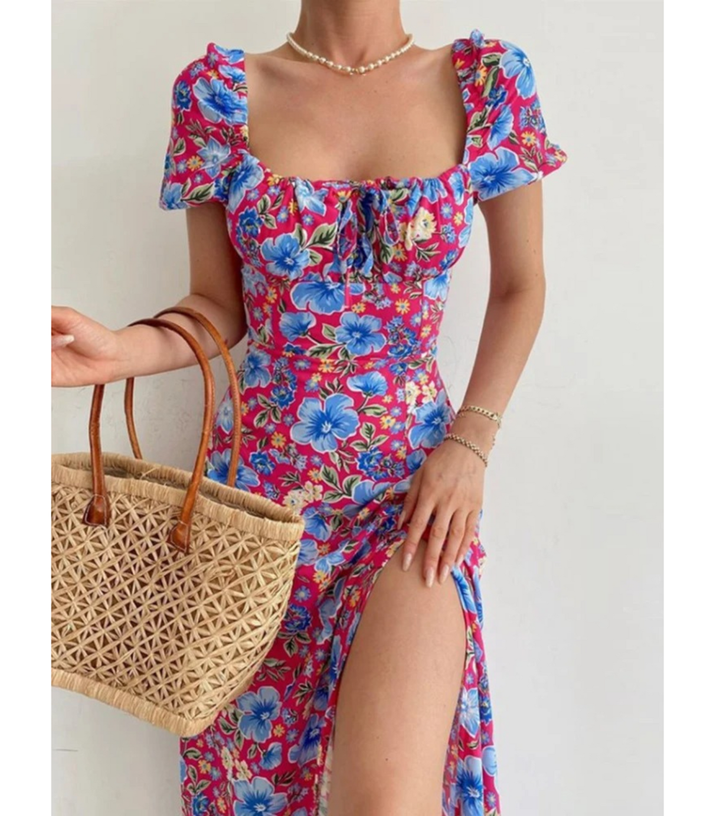 Venna - Zomerjurk met knopen