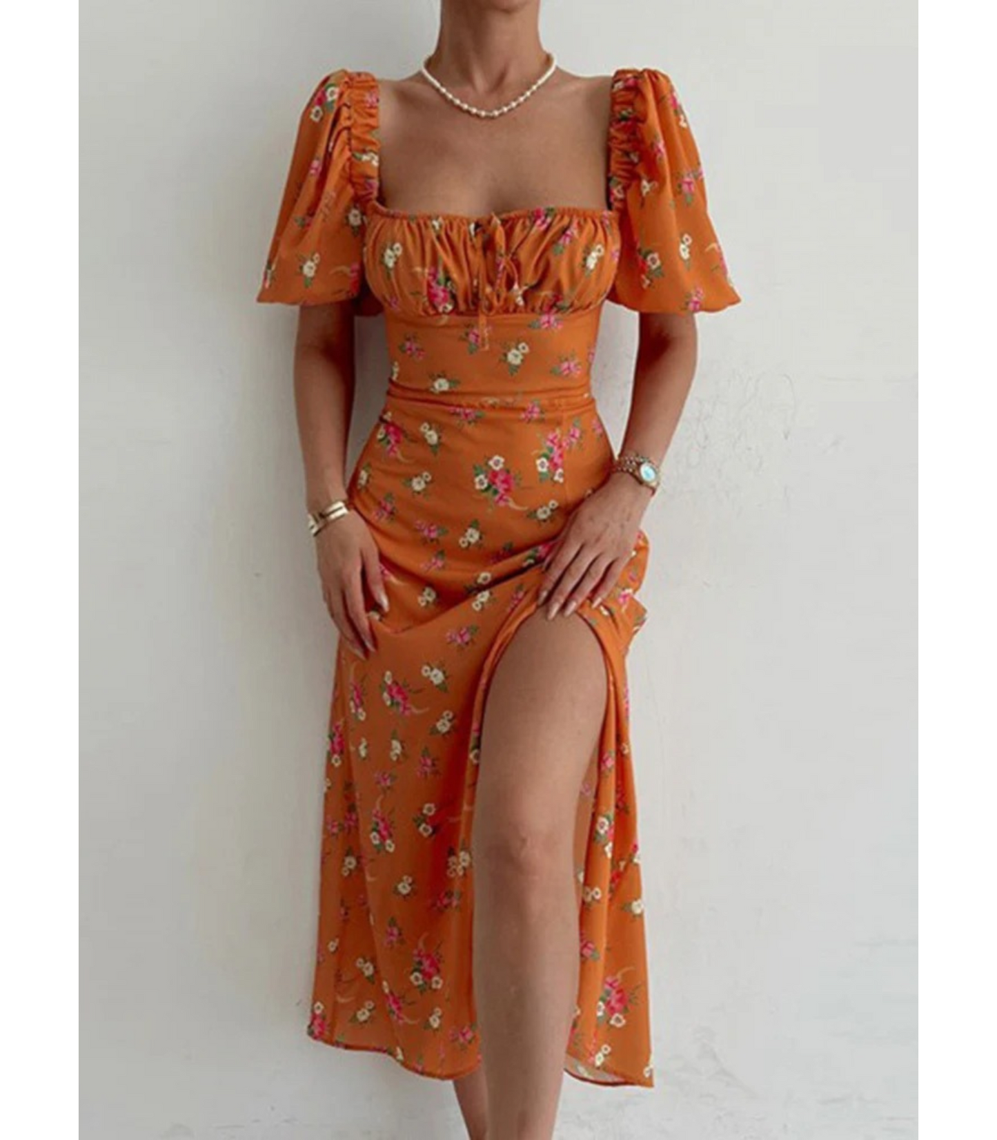 Venna - Zomerjurk met knopen