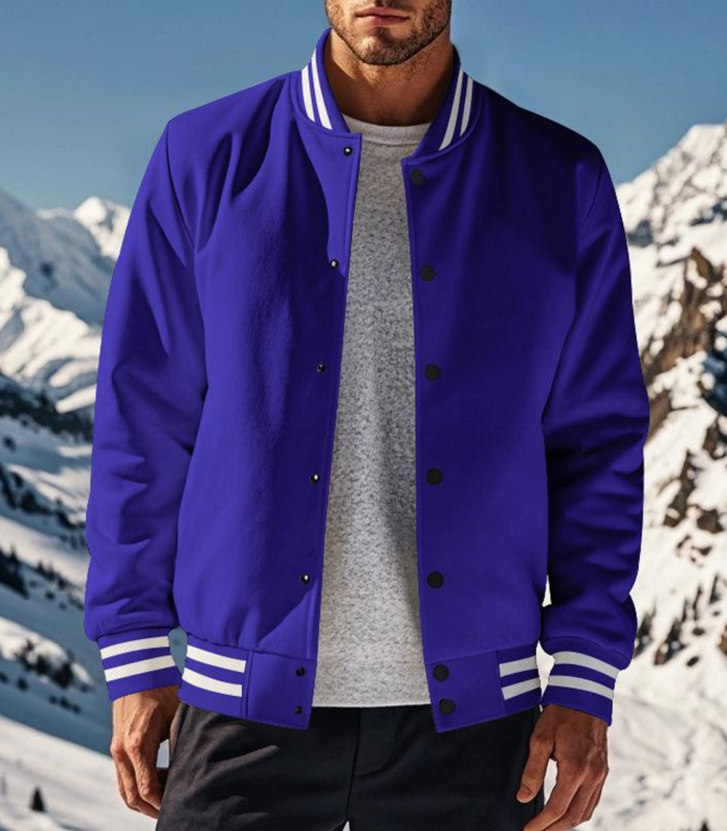 Regy - fleece baseball jacket