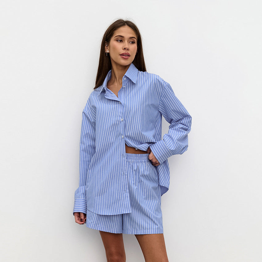 Allyssa - Gestreepte casual set