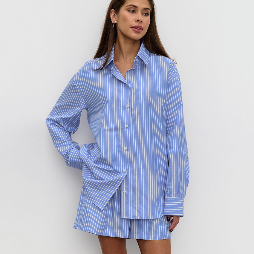 Allyssa - Gestreepte casual set