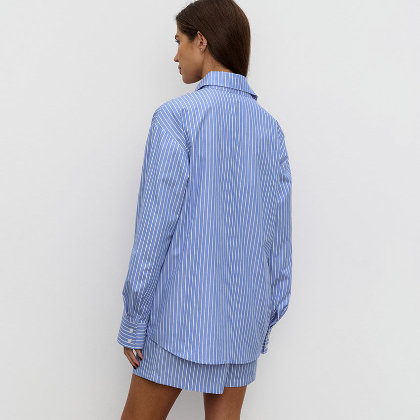Allyssa - Gestreepte casual set