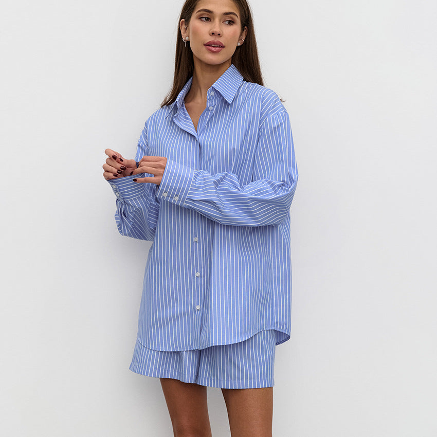 Allyssa - Gestreepte casual set