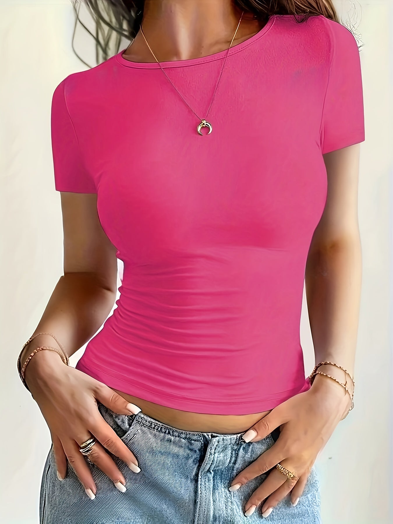 Arendje - Basic Aansluitend T-Shirt