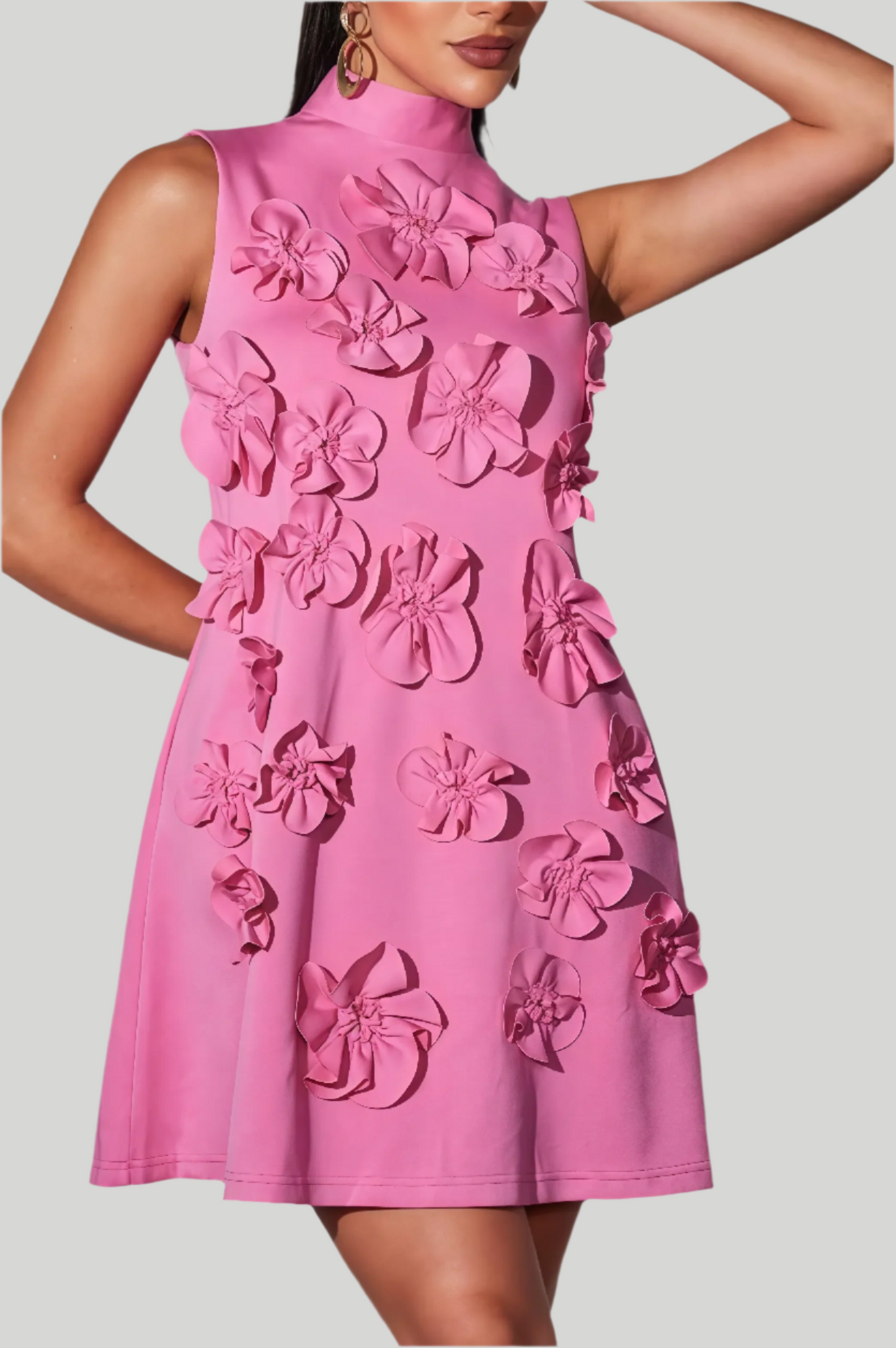 Auralyn - Sleeveless Floral Mini Dress for Women
