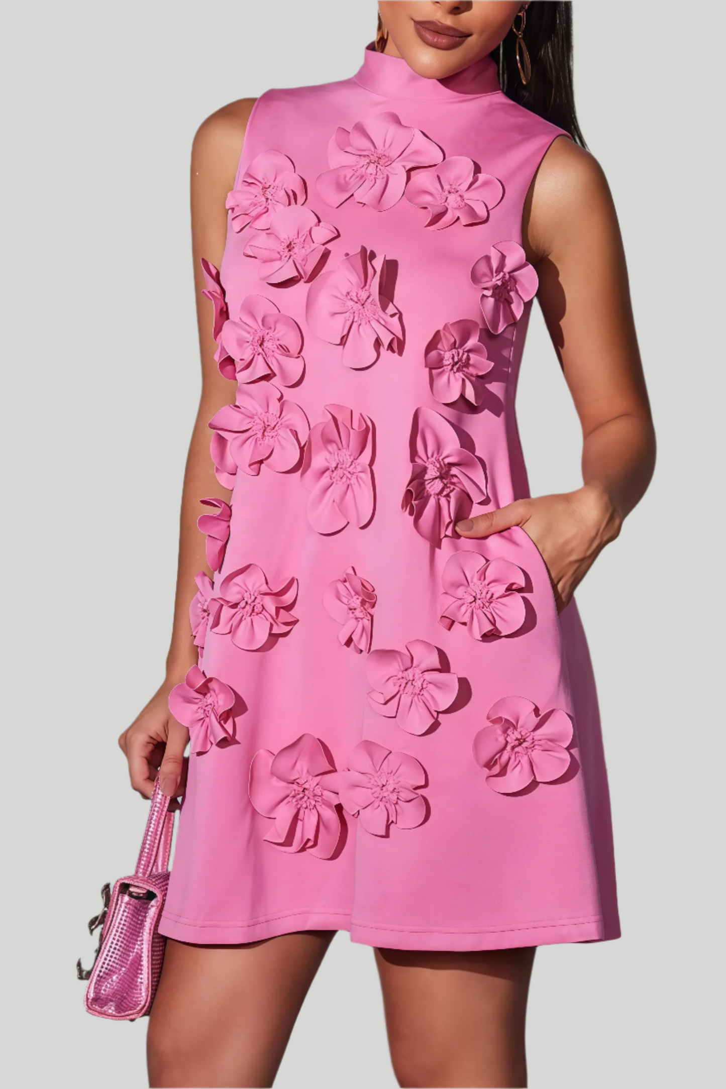 Auralyn - Sleeveless Floral Mini Dress for Women