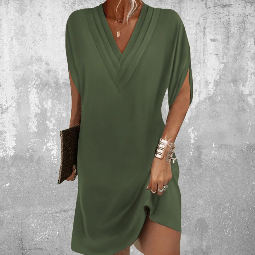Ayleen - Elegante V-Hals Zomerjurk voor Dames