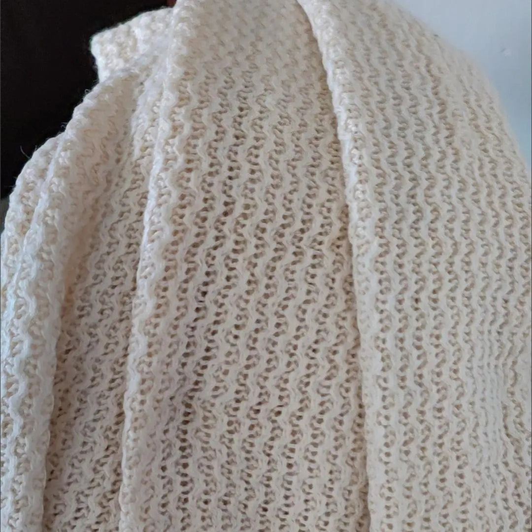 Aymee - lange gebreide wintervest