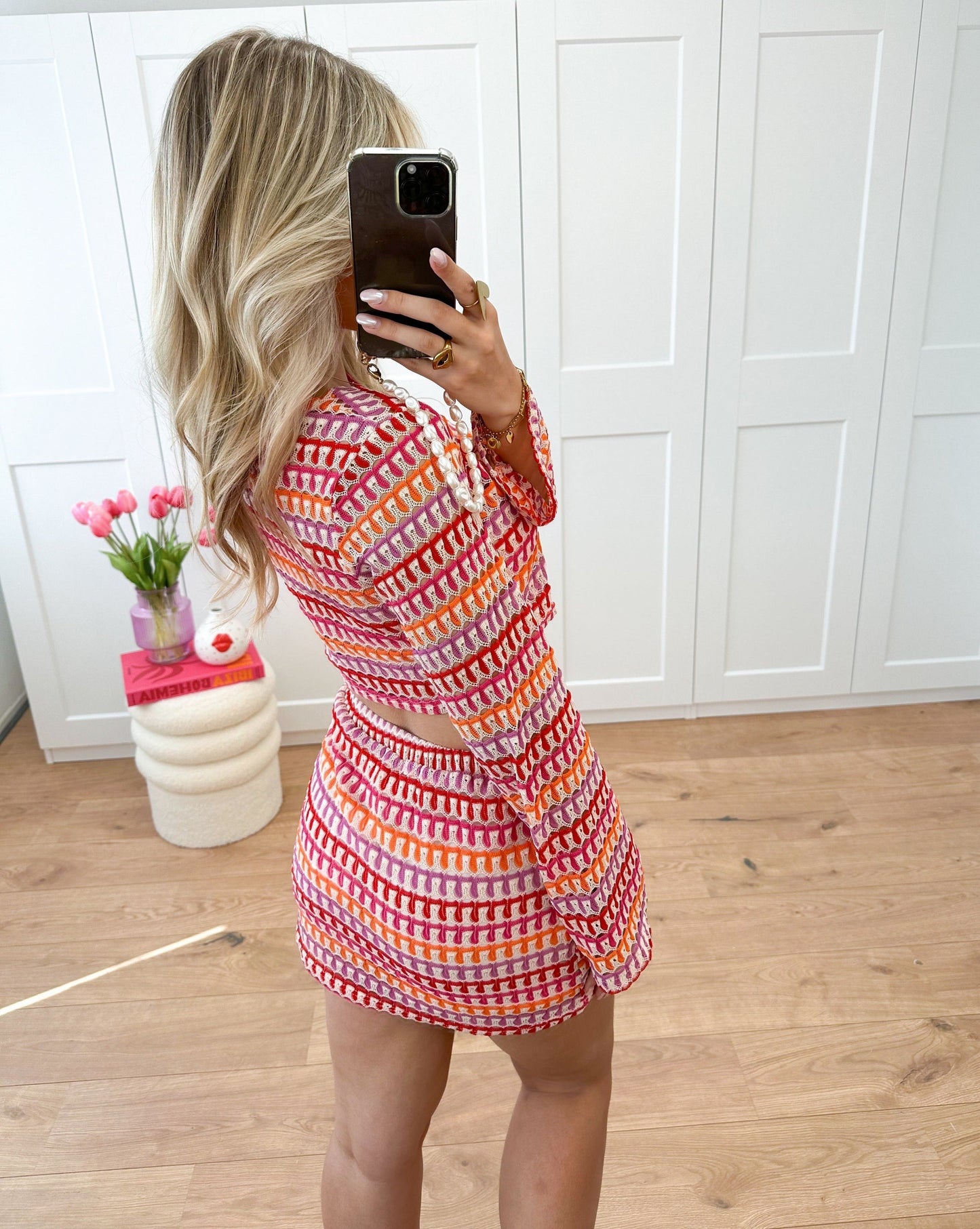 Bo - Retro Knitted Two-Piece Set for Women