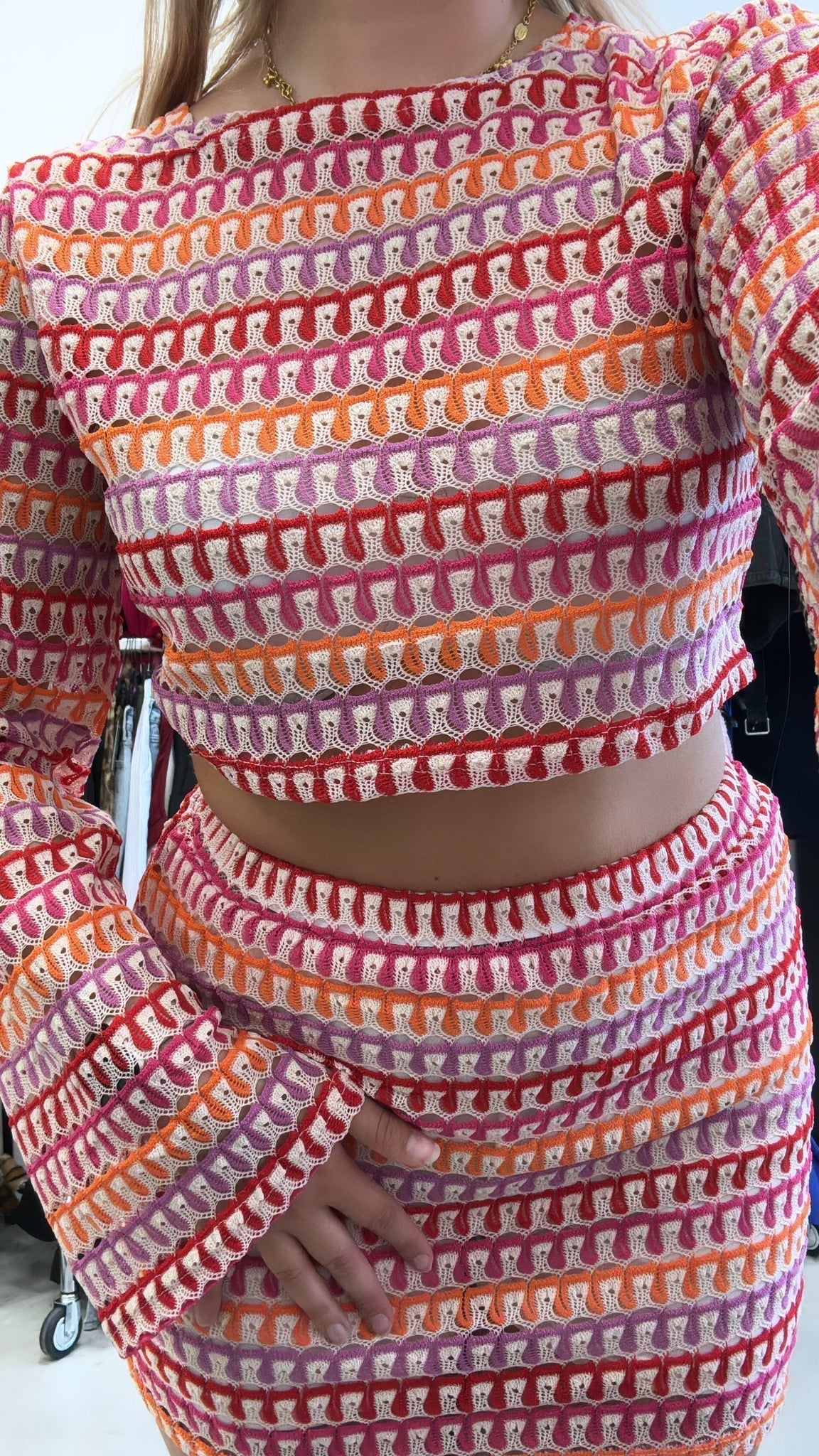 Bo - Retro Knitted Two-Piece Set for Women