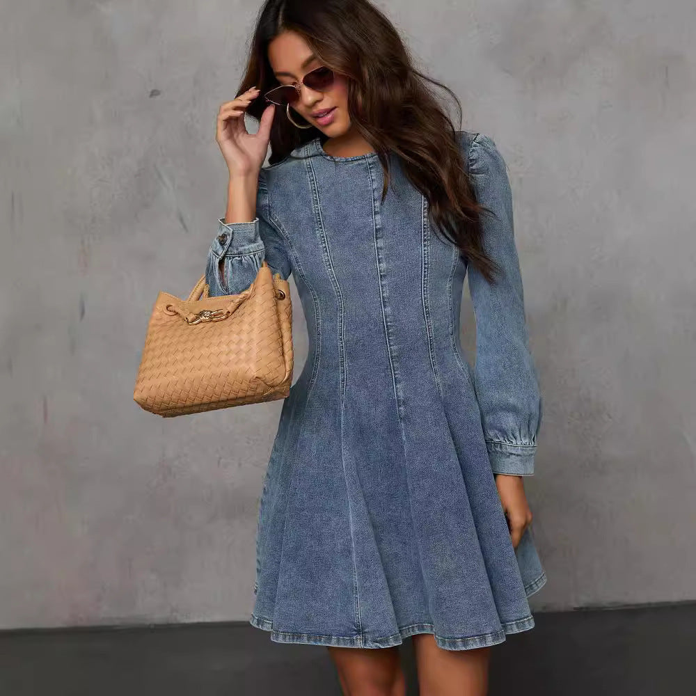 Cathaleya - Vintage Denim Jurk