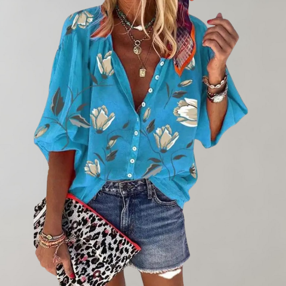 Cheyenna - Blouse met bloemenprint voor dames