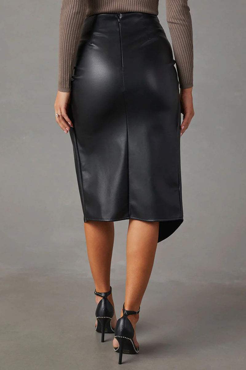 Chrisje - Open Leren Rok