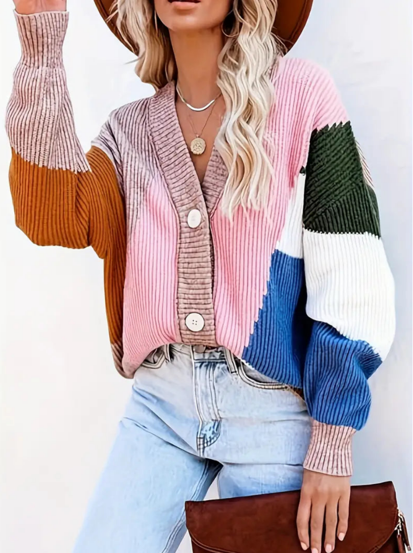 Ginny - Stijlvol vest met trendy kleur accenten