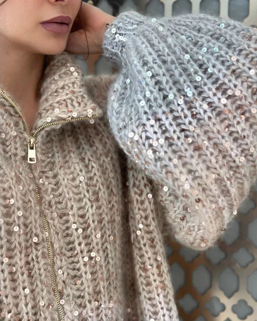 Isolde - Glitterend Zijden Vest voor Dames