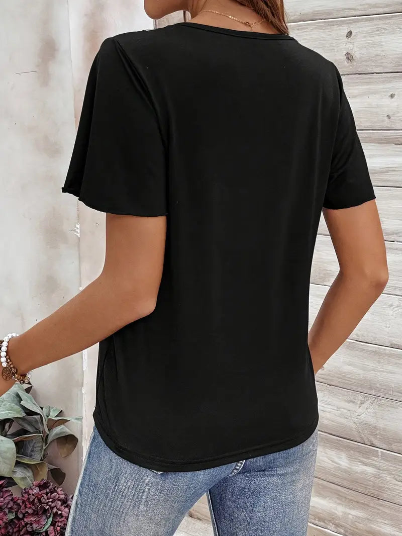 Janita - Chique Kriskras V-Hals Shirt