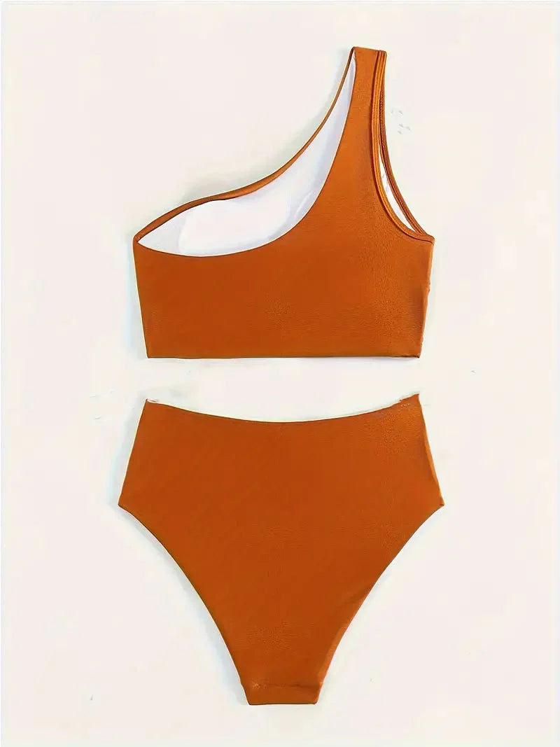 Jolinde - Bikini Dames Satijn Één Schouder