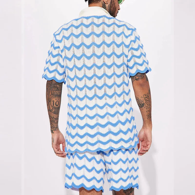 Kaelen - Bold Knitted Summer Set for Men